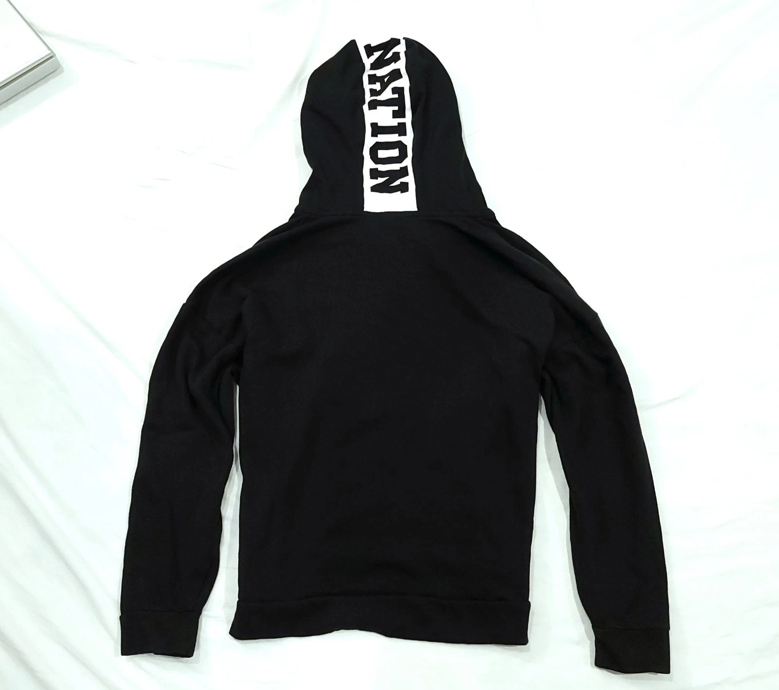 UNDERCOVER Felpa nera con cappuccio Victorias Secret ROSA abbigliamento sportivo donna taglia large usata in ottime condizioni