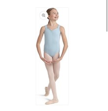 Capezio Big Girls' Princess Tank Leotard,Light Blue,M 8/10Y