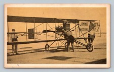 Postcard Curtiss Biplane 1911 Chicago Air Meet Jimmie Ward Shooting Star
