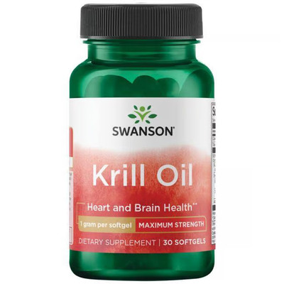Krillöl 1000 mg 30 Weichkapseln Swanson Health Products