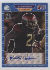 2021 Leaf Pro Set Metal 1989 Auto Blue Wave /50 Marvin Wilson #PA-MW1 Auto 00jz