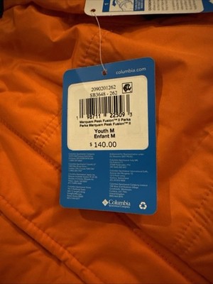 Columbia Marquam Peak Fusion ll Parka Youth Medium | eBay