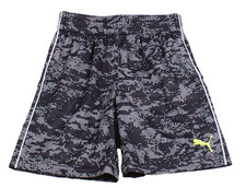 Puma Youth Boy's Size 5 Black Digital Camo Athletic Shorts