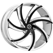 Massiv 920 Turbino 26x9.5 5x115/5x5" +15mm Chrome/Black Wheel Rim 26" Inch