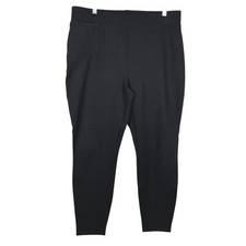 NWOT Quince Women Ultra-Stretch Ponte Skinny Pant Black XL Reg Office Minimalist