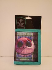 Disney The Nightmare Before Christmas Trifold Wallet Nylon Jack Skellington NWT
