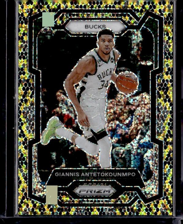 2023-24 Panini Prizm #103 Giannis Antetokounmpo Prizms King Snake