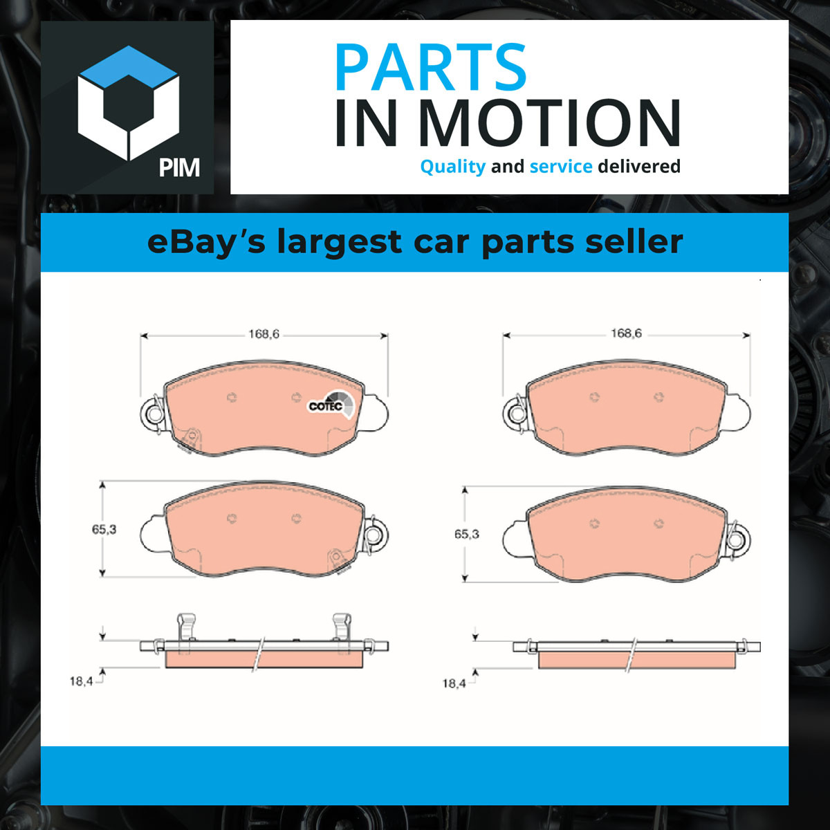 Brake Pads Set Front GDB1424 TRW 04053306 YC152K021AC 4077636 23577 23578 New