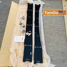 VEVOR Folding Door Gate Adjustable Security Gate Expandable Black Steel ZDM-153