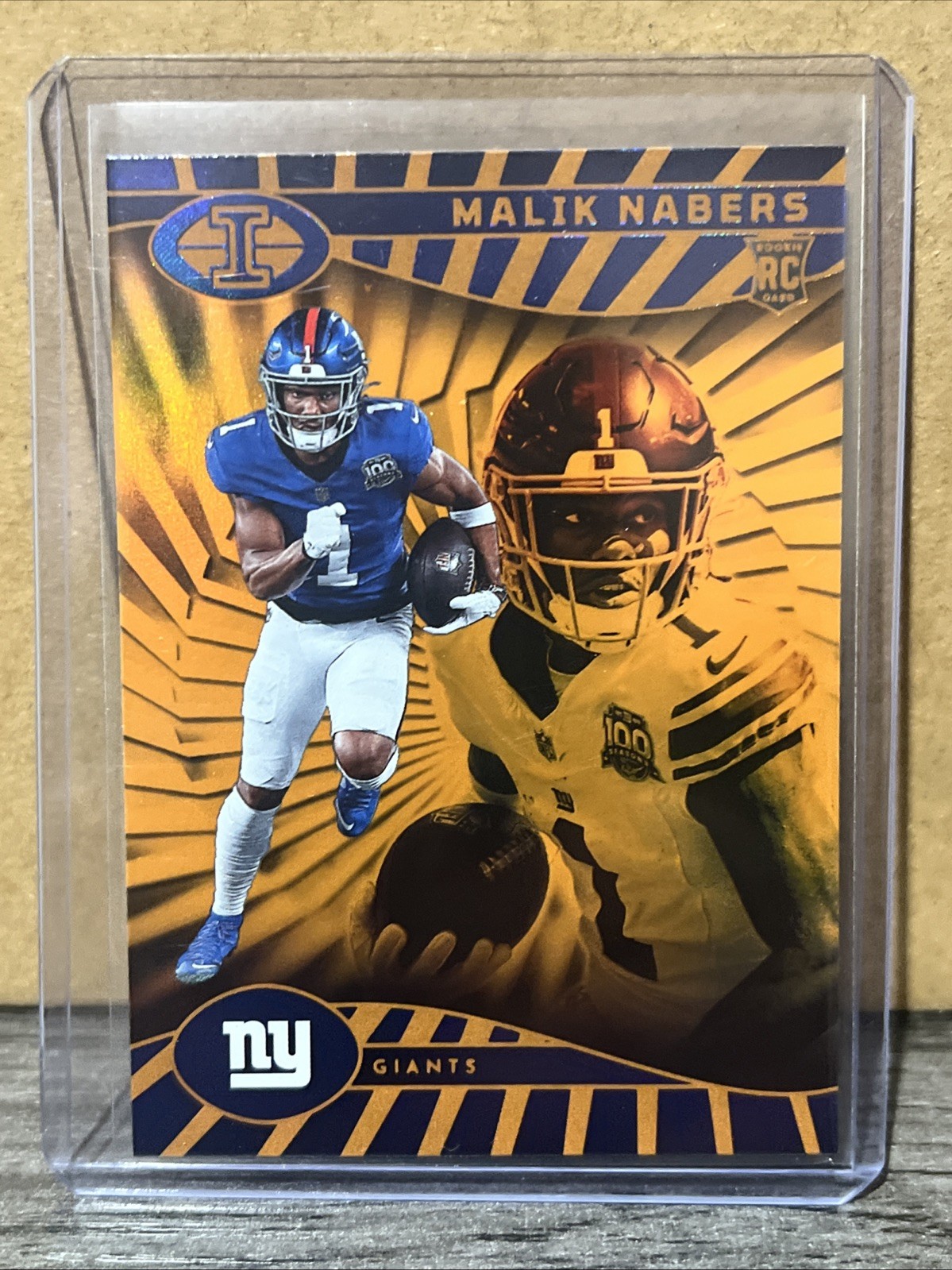 2024 Panini Illusions - Malik Nabers #66 Trophy Collection Orange (RC)