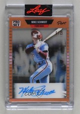 2023 Leaf Pro Set Pure 1989 Bronze Spectrum /25 Mike Schmidt Auto HOF 7ut
