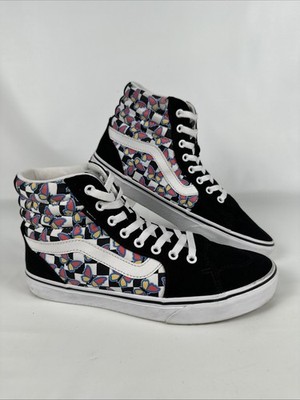Vans Fillmore Hi Top Butterfly Checkerboard Sneakers Women's Size 10