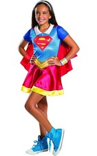 LICENSED SUPERGIRL DC SUPER HERO CHILD GIRLS FANCY DRESS HALLOWEEN COSTUME