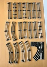 Vintage Lot 19 Lionel Marx O27 Gauge Railroad Tubular Metal Model Train Tracks