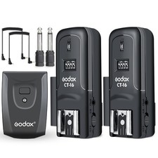 CT-16 Wireless Radio Flash Trigger 1x Transmitter  2X Receiver Kit,Compati...