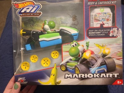 Hot Wheels AI Mario Kart Yoshi Smart Car Body & Cartridge (Box Damage)