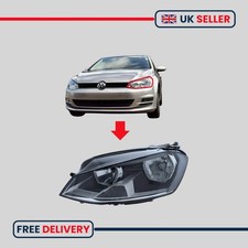 Volkswagen VW GOLF MK7 HEADLIGHT LEFT SIDE N/S HALOGEN 2012 - 2017 5G0941006