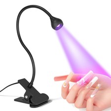 Mini USB Nail Dryer Lamp 395nm UV Light Clip-On Desk Gel Nail Cure Tool
