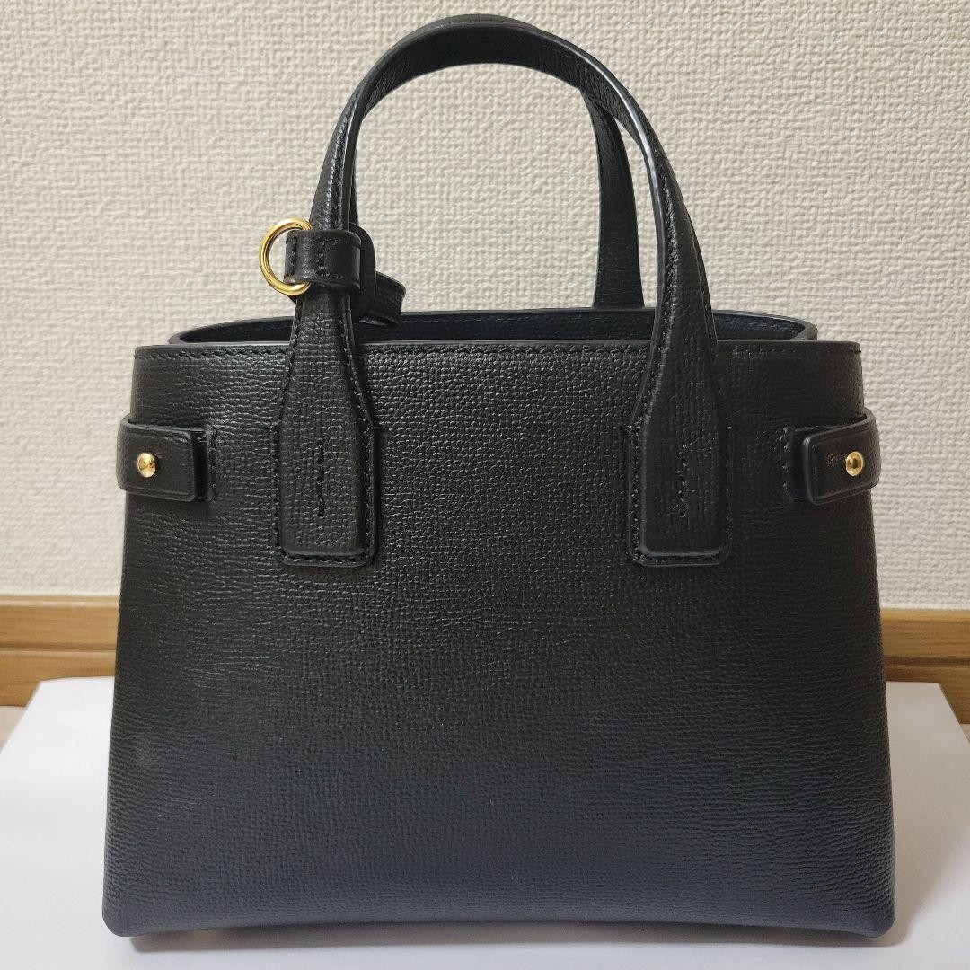 BURBERRY Black 2Way Barrel Tote Shoulder Bag Canvas Leather Trim Luxury Handbag thumbnail 2