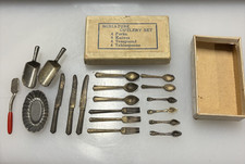 19 Kitchen Antique Miniatures Doll House Cutlery Set Plus Kitchen accessories
