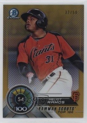 2018 Bowman Scouts' Top 100 Gold Refractor 32/50 Heliot Ramos #BTP-54 13iq