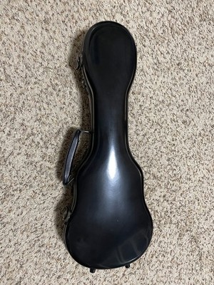 Crossrock Soprano Ukulele Fiberglass Hard Case Black Waterproof Heat insulation