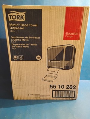 New Tork Elevation Matic Hand Paper Towel Roll Dispenser H1 System Black 5510282