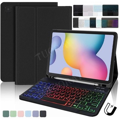 Bluetooth Tastatur Hülle für Samsung Galaxy Tab S6 Lite 10,4 Zoll 2024/2022/2020