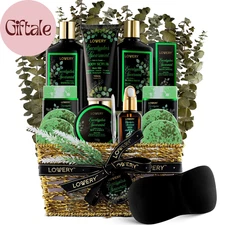 Christmas Eucalyptus Spearmint Bath Set, Home Spa Set with Natural Mint Fragranc