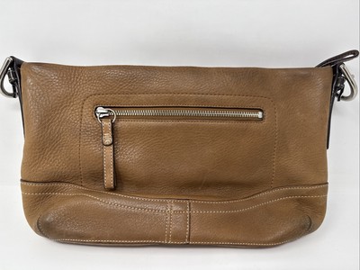 Rare Coach Tan Pebbled Leather Baguette C-0782 F 10942 (Missing Strap!)