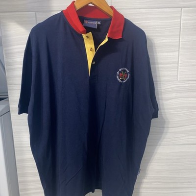 Old Course St Andrews Scotland Polo Golf Shirt Men s XXL Navy Blue Short Sleeve