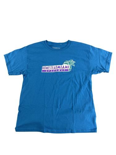 NASCAR T shirt Homestead Miami Speedway Youth Medium Racing Event Tee Tag