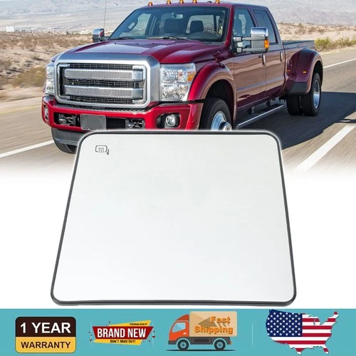 Mirror Glass Heated Driver Side LH For 08-16 Ford Super Duty F250 F350 F450 F550