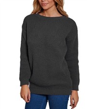 Ladies Women Knitted Sweater Top Long Sleeve Over sized Chunky Knit Baggy Jumper