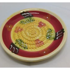 Fine French Garlic Ginger Grater Plate Fiesta Colors Ceramic Dishwasher 