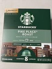 Starbucks Coffee Nespresso, 8 Aluminum Capsules BB 9/27