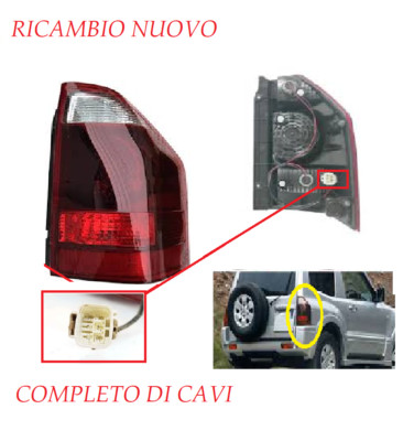 EASYSHOP24H Faro Fanale Fanalino Posteriore DX Compatibile Per