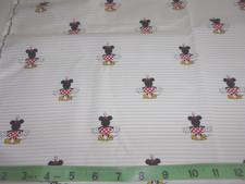 PC. OF "MINNIE CLASSIC STRIPE" BY DISNEY FOR SPRINGS CREATIVE - 1 YD. X 44"