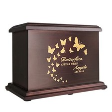 Cremation Memorial Urns for Human Ashes Male Female, Wooden Urns Box
