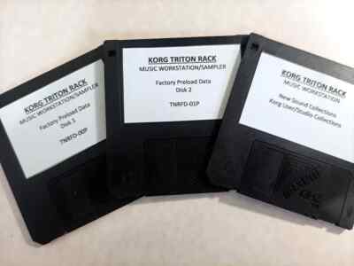 Korg Triton RACK-New Sound Collections And Factory Reset Disks