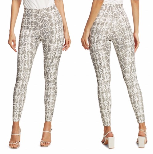 Commando White Faux Snake Leather Print 