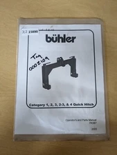 Buhler Category 1 2 3 2-3 4 Quick Hitch Operator's & Parts Manual