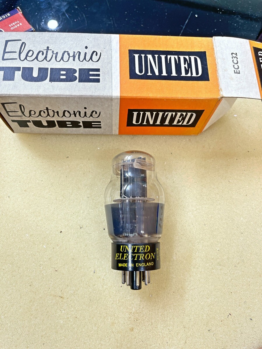Paire De Tubes Mullard CV181 ECC32 'Saint Graal' Platinum Match - Testés Sur AT1000
