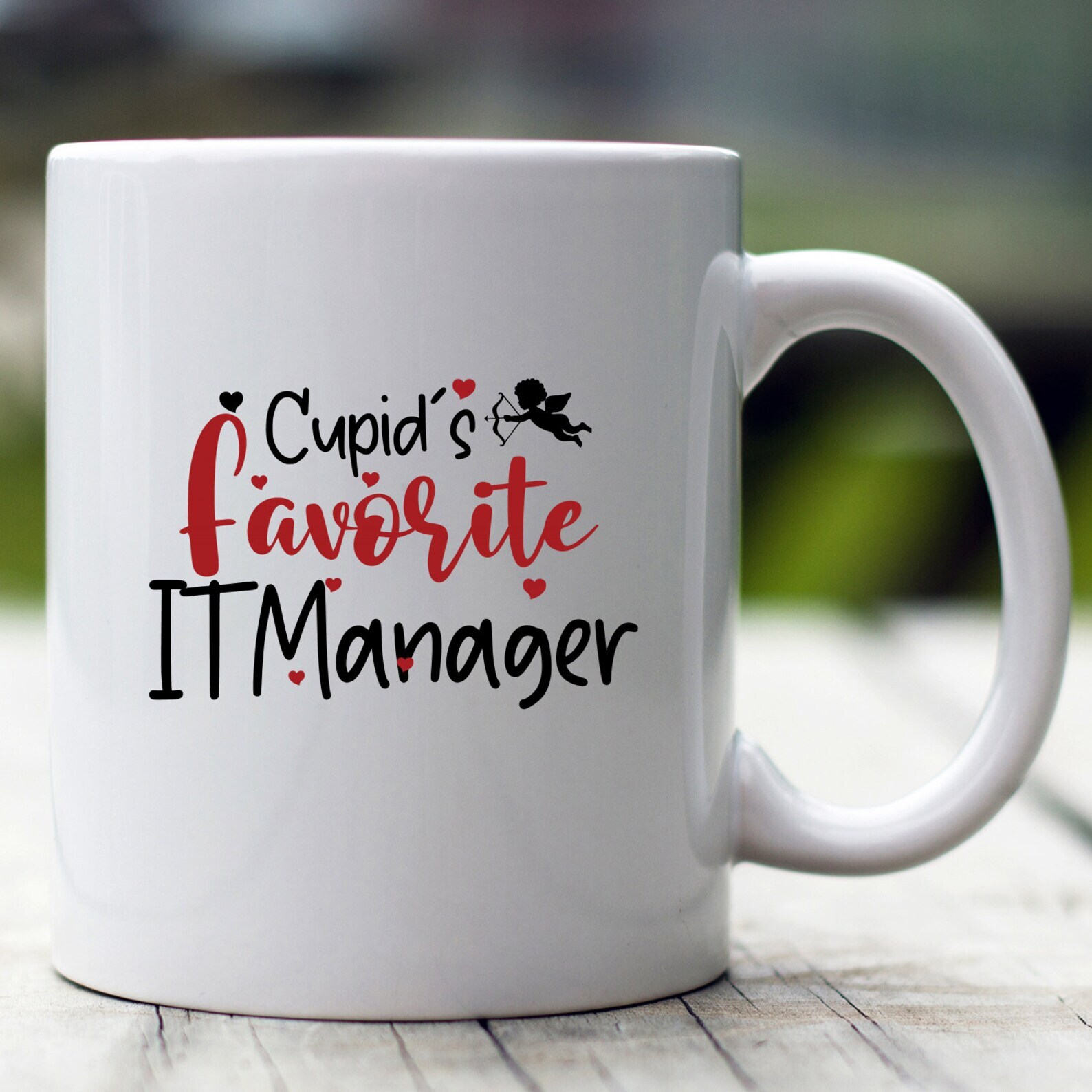 Cupid's Favorite IT Manager Valentine Coffee Mug Gift