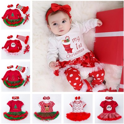 newborn baby girl christmas outfit