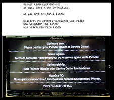 GENUINE PIONEER AVH-W4500NEX AVHW4500NEX SD CARD FIX SOFTWARE ERROR BOOT LOOP