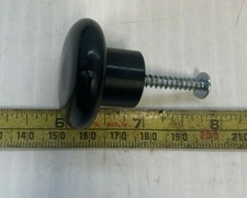Lot of 30 New in Bags Black Plastic Pull Knobs with Screws -FREE SHIPPING