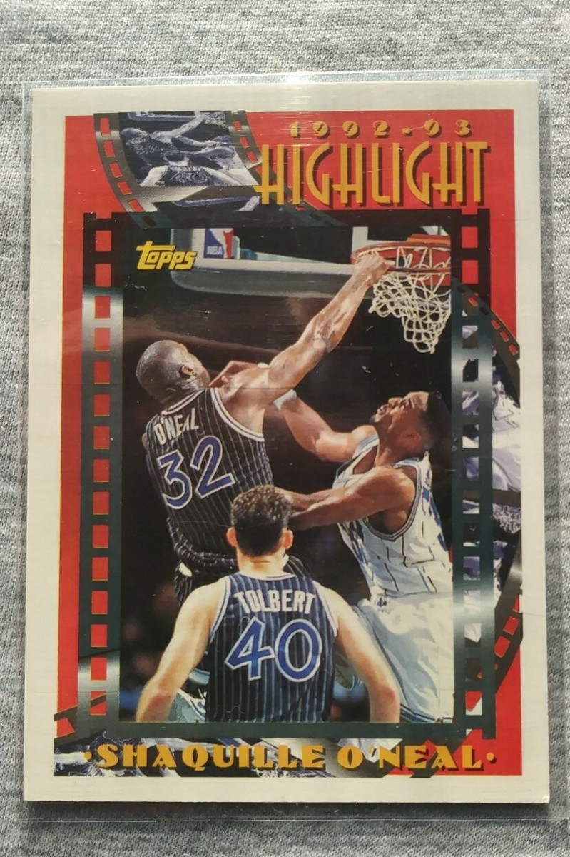 NBA 超貴重なSHAQ ルーキーカード！！ TOPPS 92-93 Shaq NBA Highlight card Rookie of the year | eBay