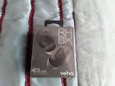 Image of VEHO RH0X VEP 410 LITE B TRUE WIRELESS BLACK EARPHONES RRP £99.95 NEW BOXED