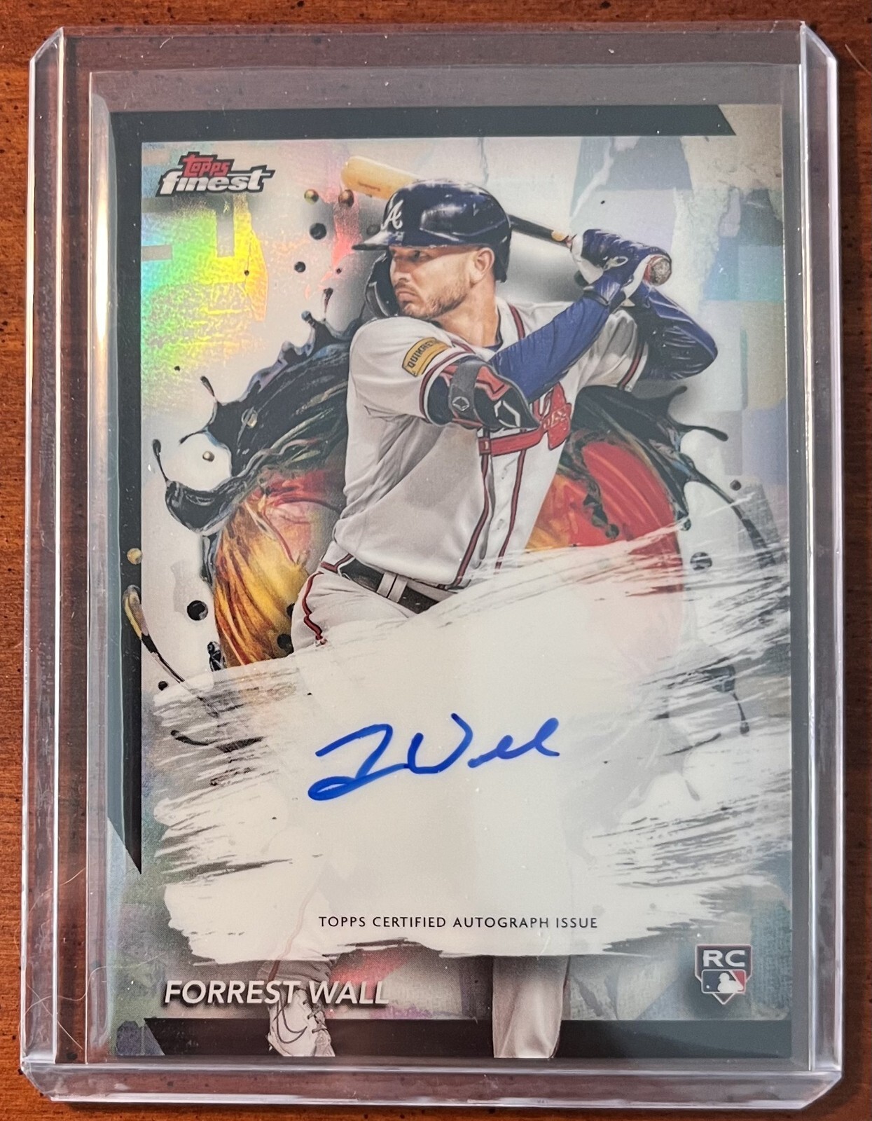 2024 Topps Finest - #FA-FW Forrest Wall Rookie Auto Finest Autographs Refractor